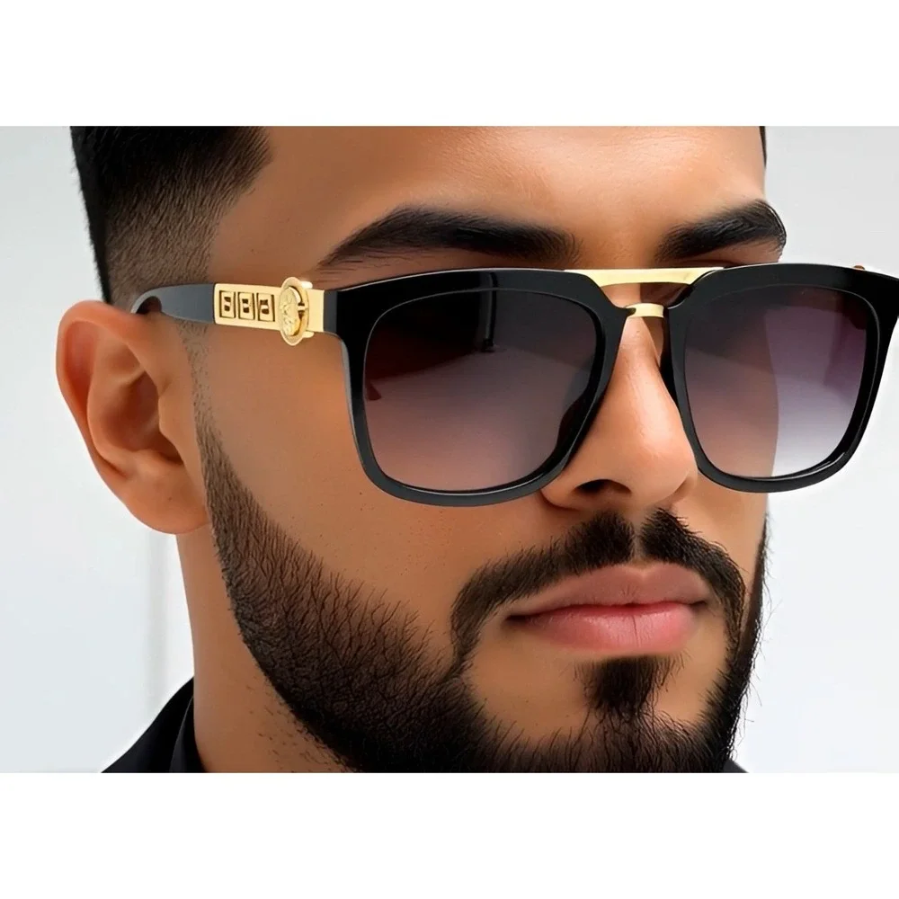 Trendy Men Sunglasses Hip Hop Shades Rectangular Gangster Style Street‎ Wear Hot